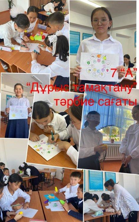 "Дұрыс тамақтану" тәрбие сағаттары