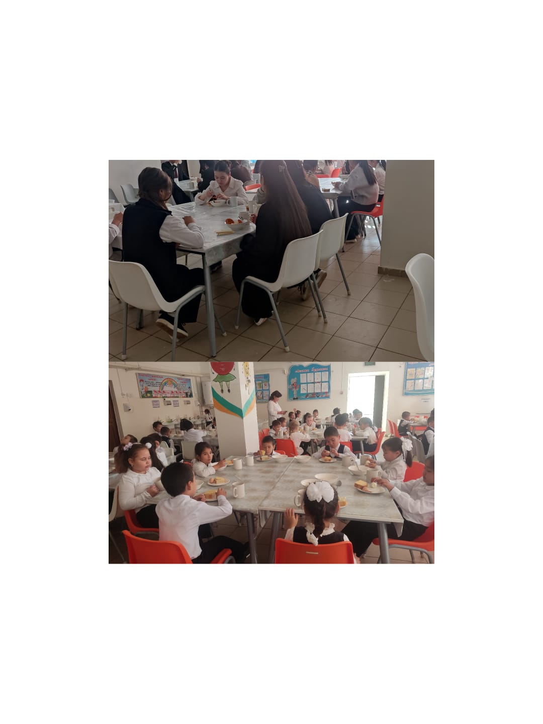 Білім алушылардың тамақтану барысы