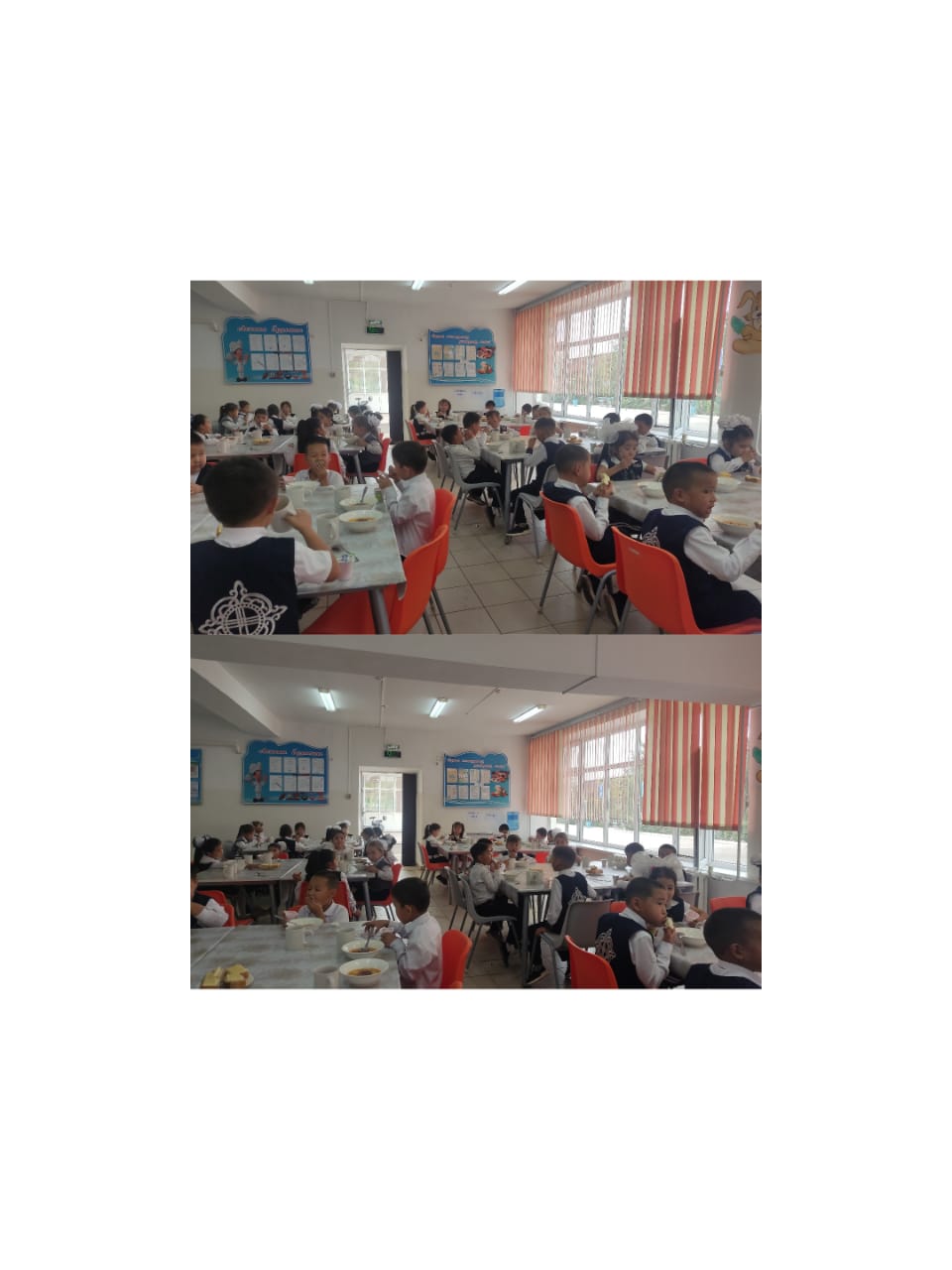 Білім алушылардың тамақтану барысы